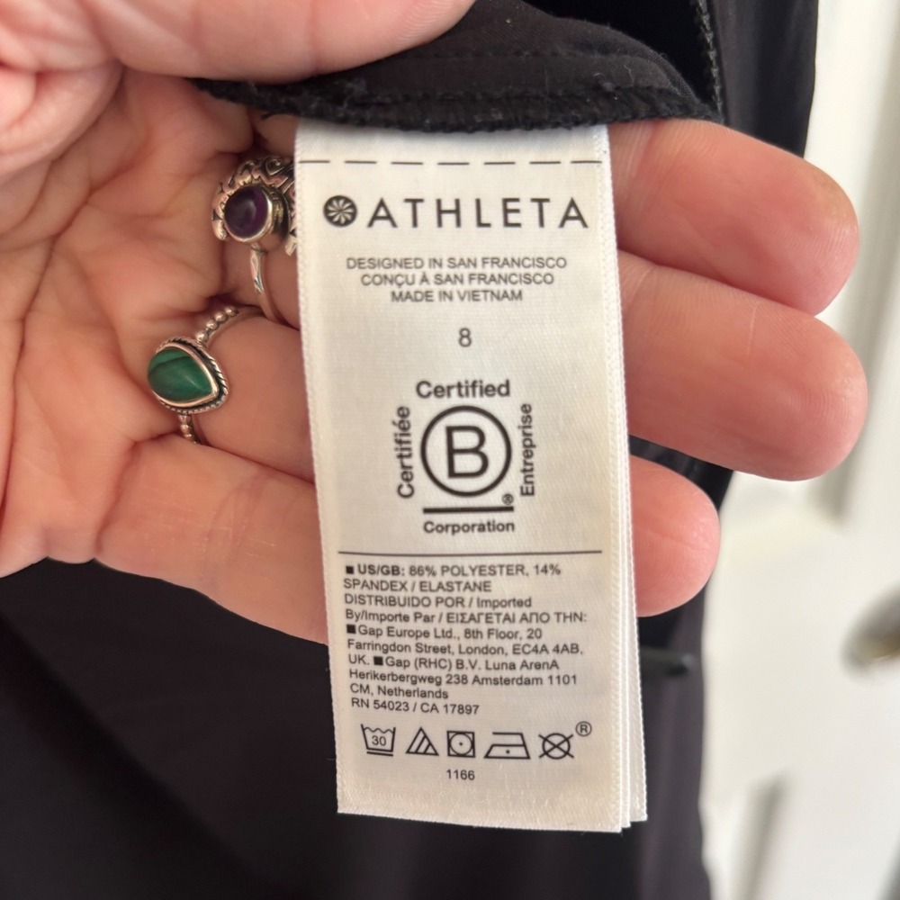 Athleta Brooklyn Sleeveless Wide Leg Utility Jumpsuit Black Zip Front  Size 8 - Picture 6 of 8